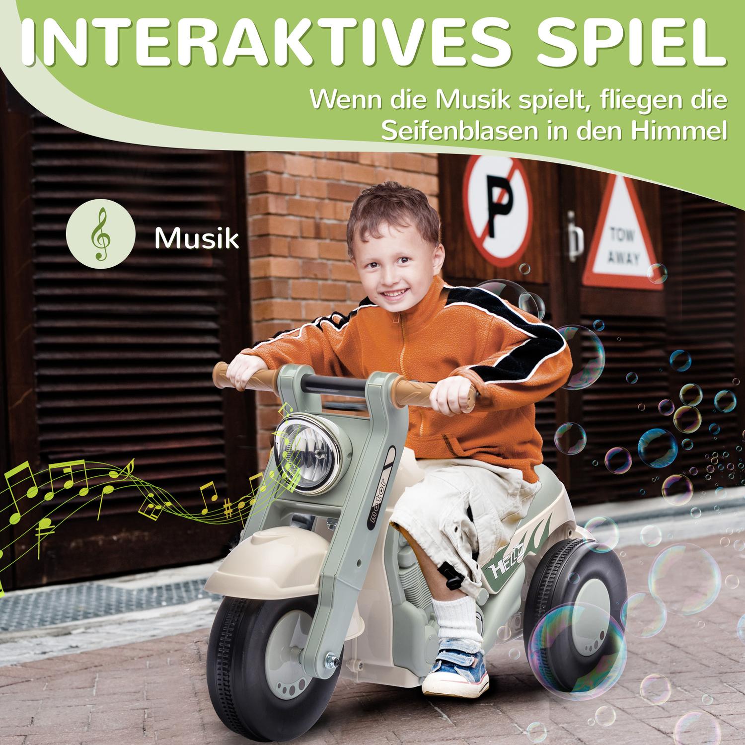 Åkbil med musik och bubblor, Gräddvit, 2-5 år
