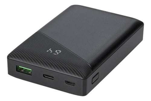10000mAh Deltaco Powerbank 1xUSB-A snabbladdning 1xUSB-C PD