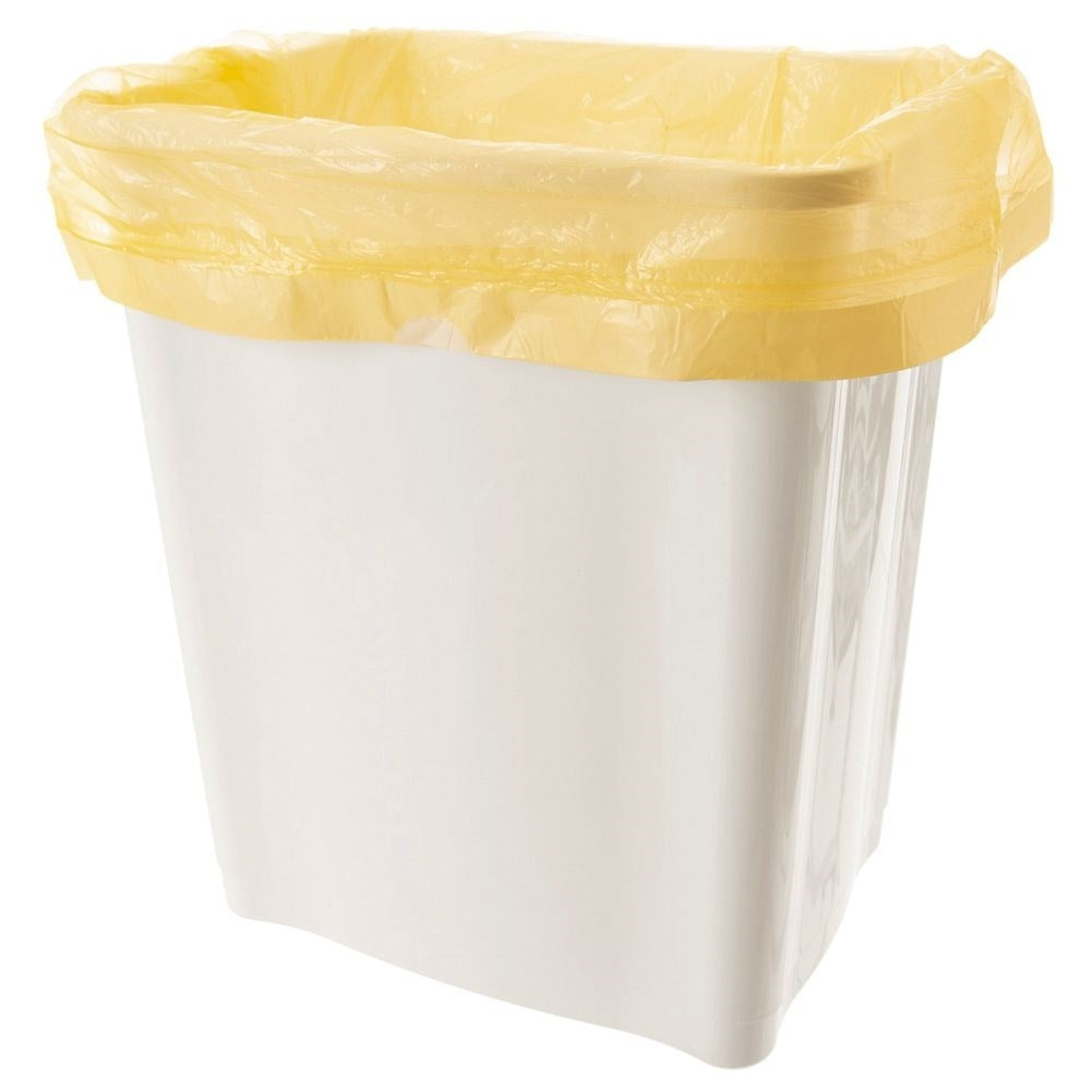 10-pack gula soppåsar 40L HDPE med citrondoft och dragsnöre