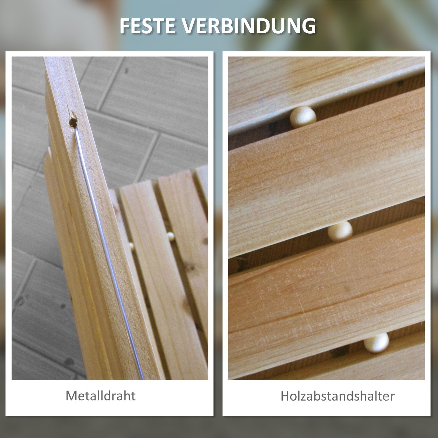 120 Cm Dekorativ trädgårdsstig i trä – väderbeständig gran