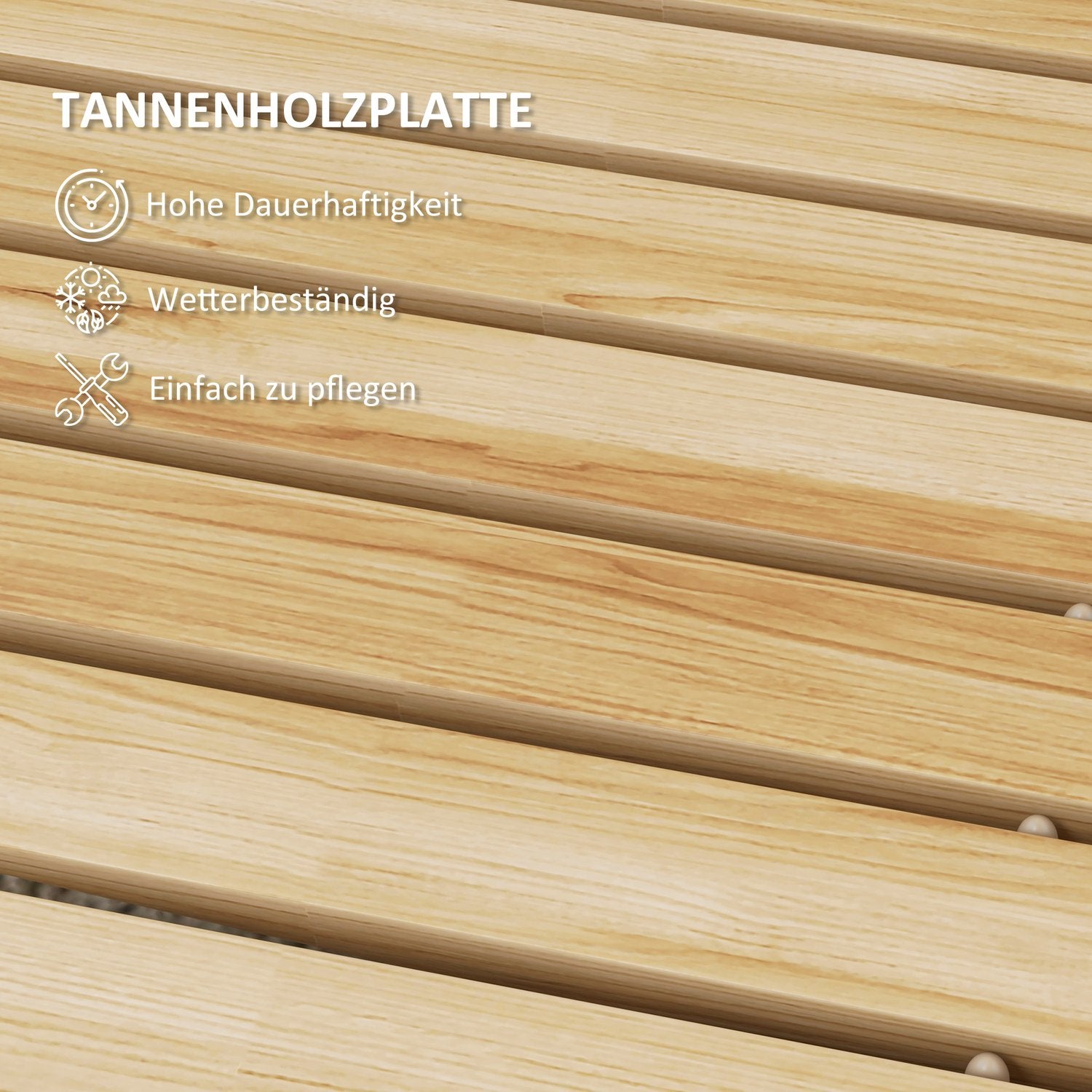 120 Cm Dekorativ trädgårdsstig i trä – väderbeständig gran