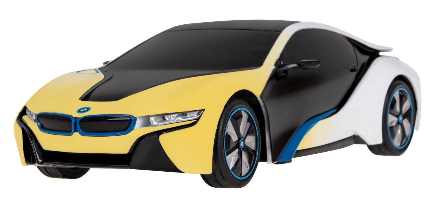 1:24 BMW i8 R/C-bil med LED-lys og gummihjul 