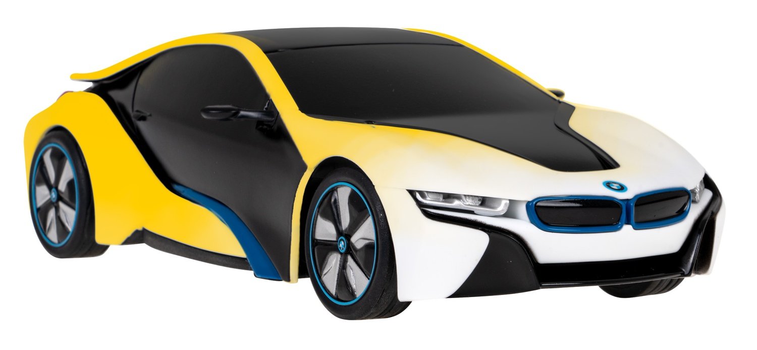 1:24 BMW i8 R/C-bil med LED-lys og gummihjul 