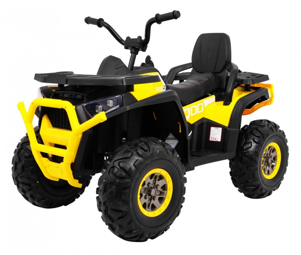 12V Desert Quad ATV med fjernkontroll, LED-lys, MP3, EVA-hjul