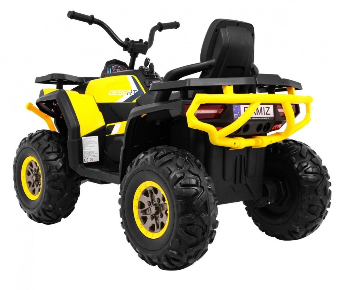 12V Desert Quad ATV med fjärrkontroll, LED-ljus, MP3, EVA-hjul