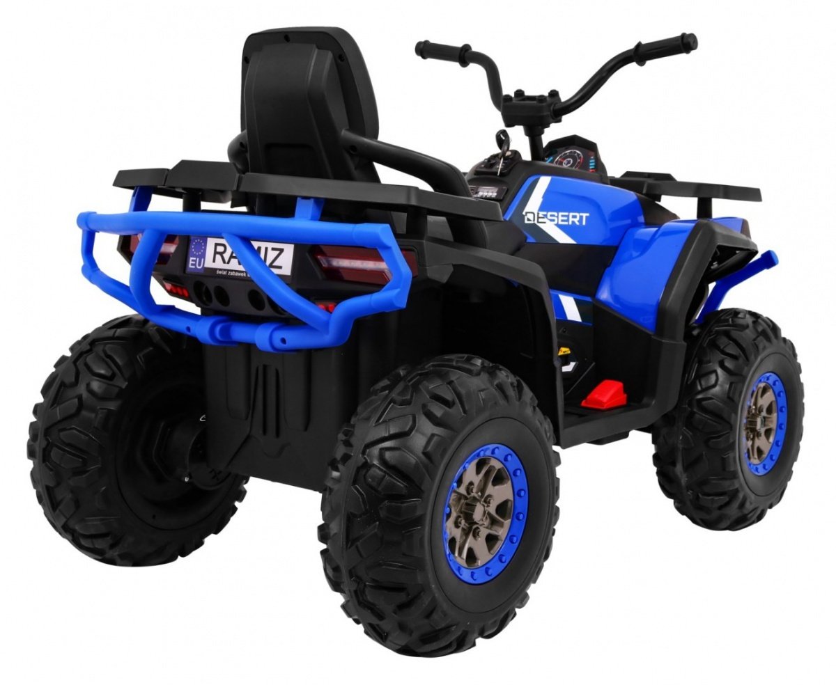 12V Desert Quad ATV med fjernkontroll, LED-lys, MP3, EVA-hjul