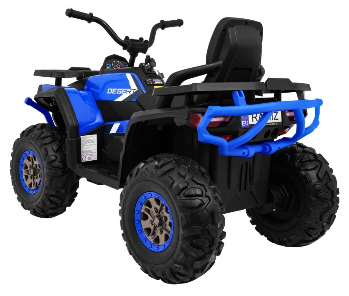 12V Desert Quad ATV med fjernkontroll, LED-lys, MP3, EVA-hjul