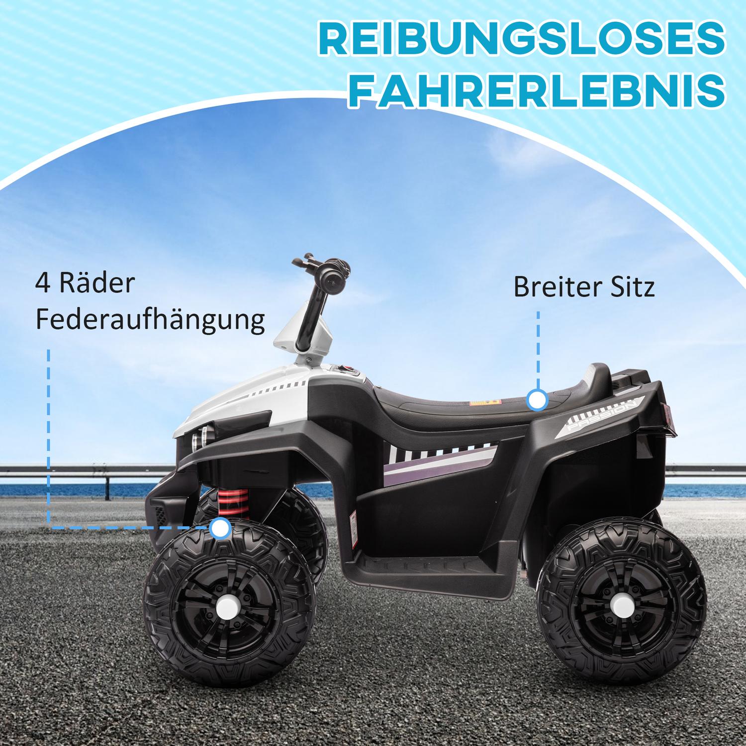 12V Kids Electric Quad, metall, MP3, 3-5 år, 5 km/h