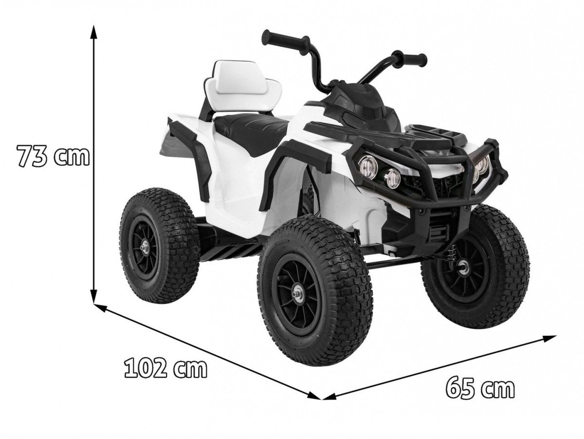 12V Kids Quad ATV med LED-lys, MP3 og Air Wheels