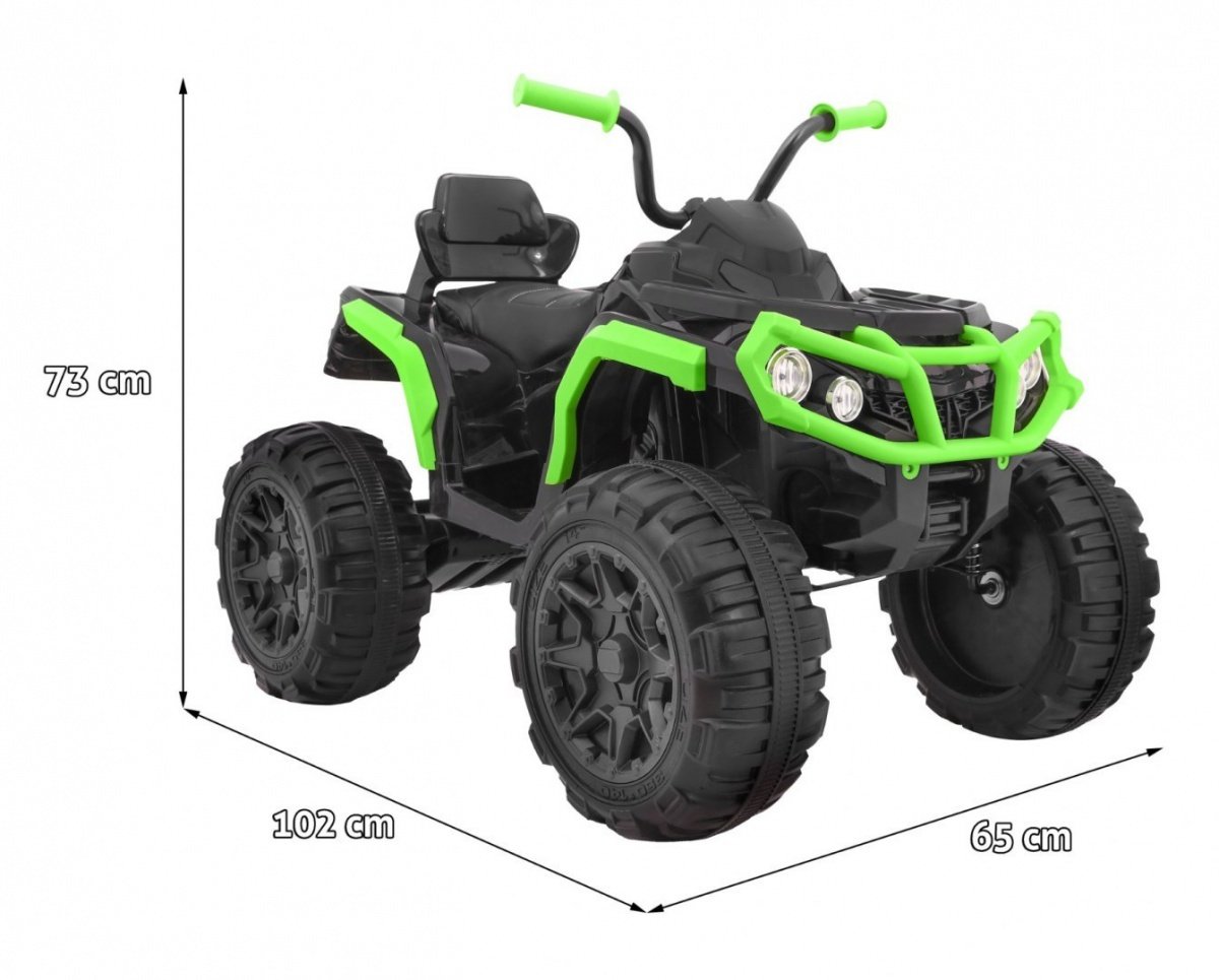 12V Kids Quad ATV med LED-lys, MP3- og EVA-hjul