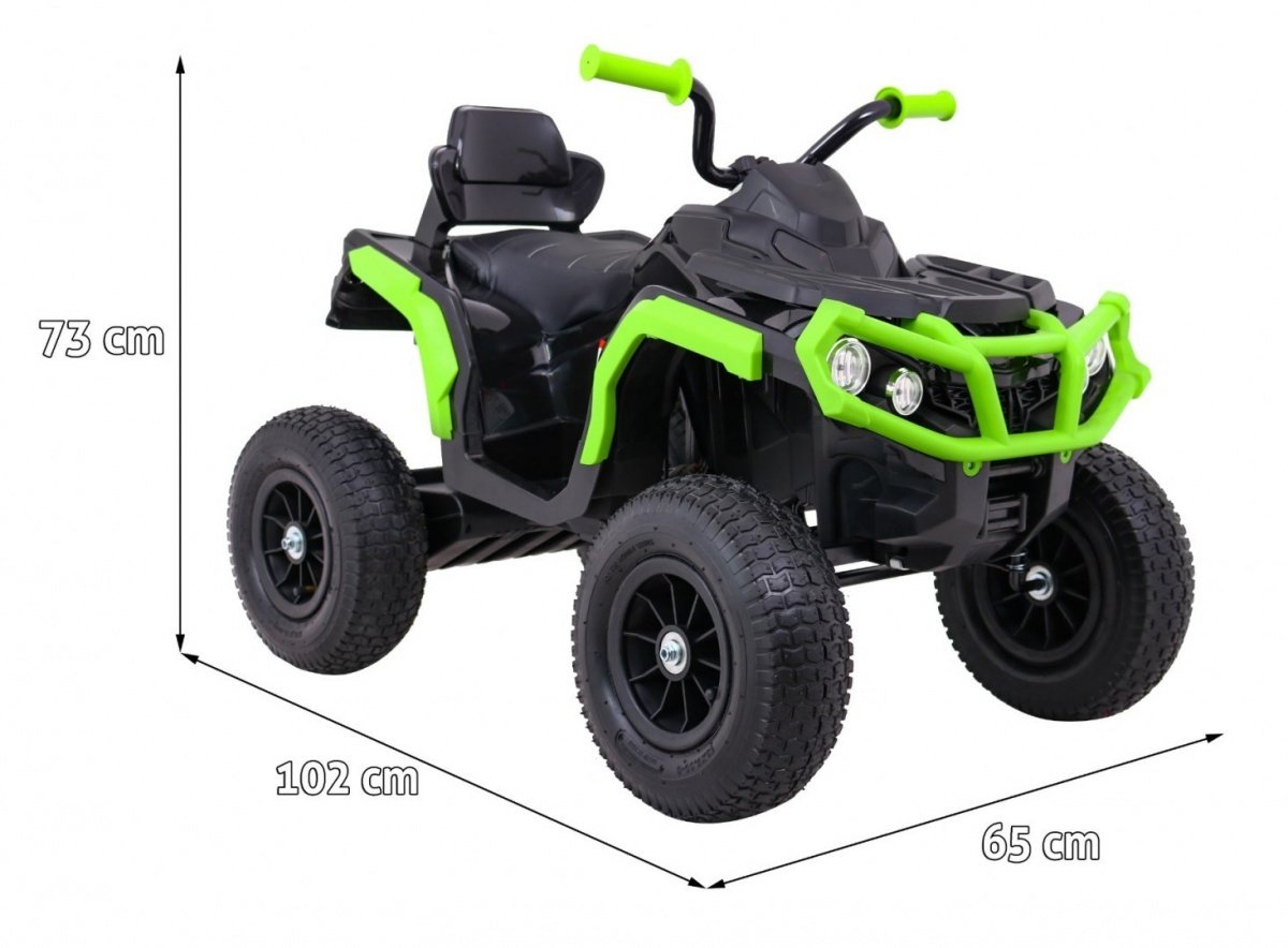 12V Kids Quad ATV med LED-lys, musikk- og lufthjul