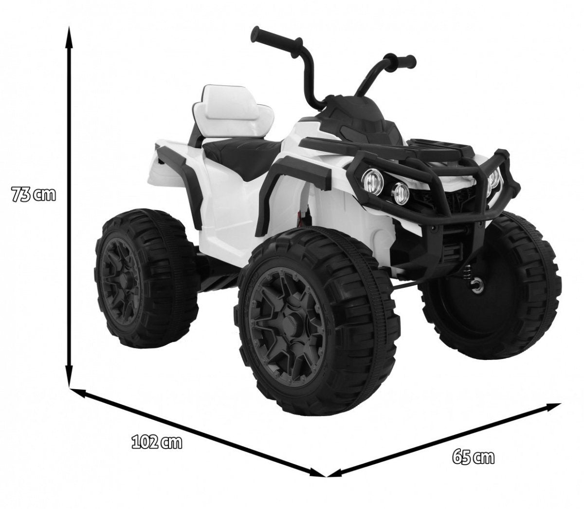 12V Kids Quad ATV med fjernkontroll, LED-lys, MP3, USB