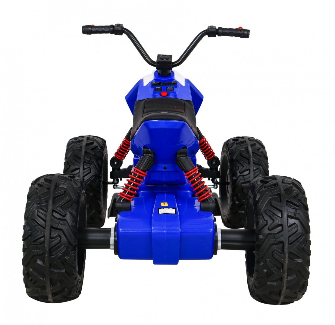 12V Kids Quad med LED-lys, MP3, USB og skinnsete