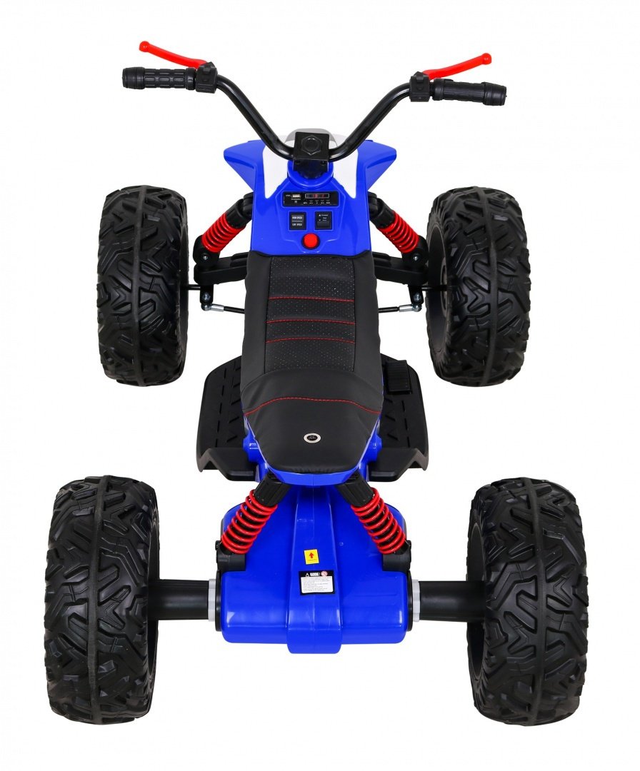 12V Kids Quad med LED-lys, MP3, USB og skinnsete