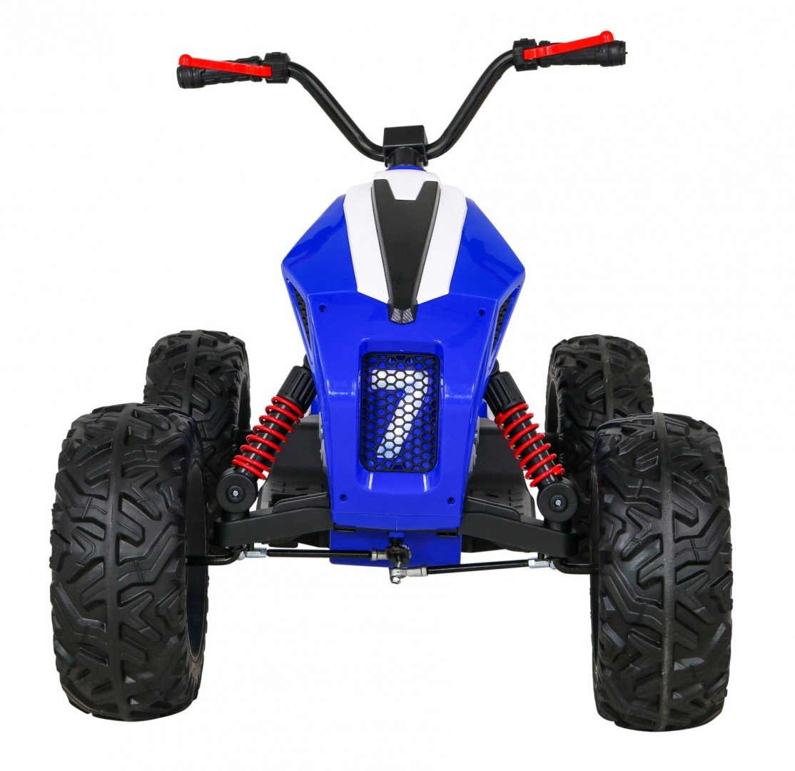 12V Kids Quad med LED-lys, MP3, USB og skinnsete