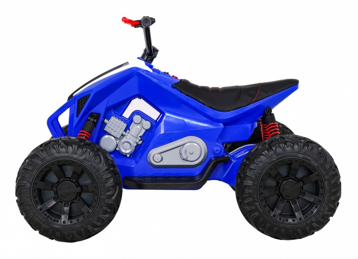 12V Kids Quad med LED-lys, MP3, USB og skinnsete