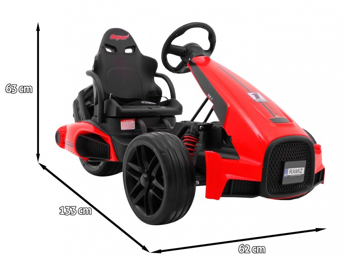 12V barnbil med EVA-hjul och sportstol