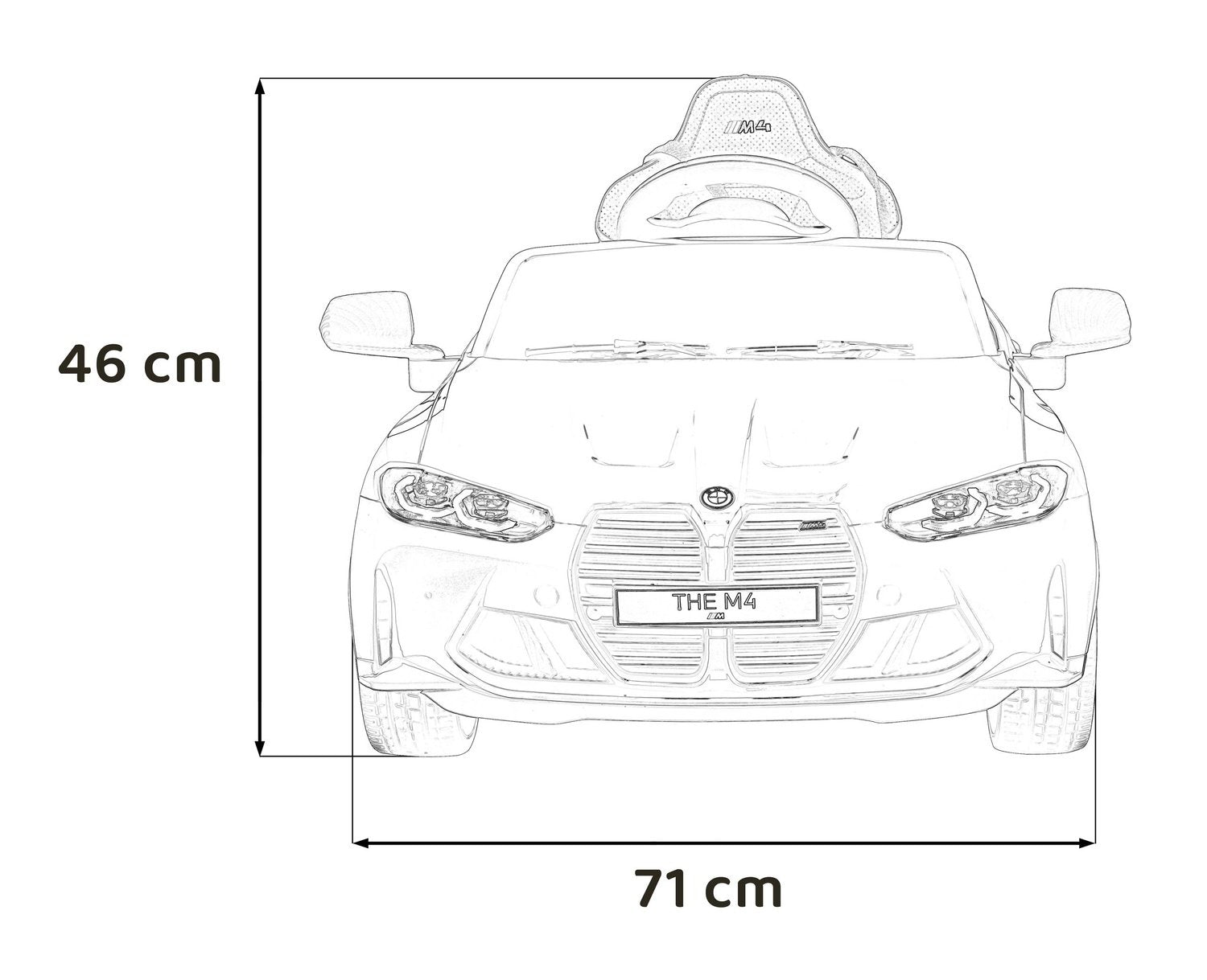 12V barnbil med fjärrkontroll, LED-lampor, MP3, Bluetooth