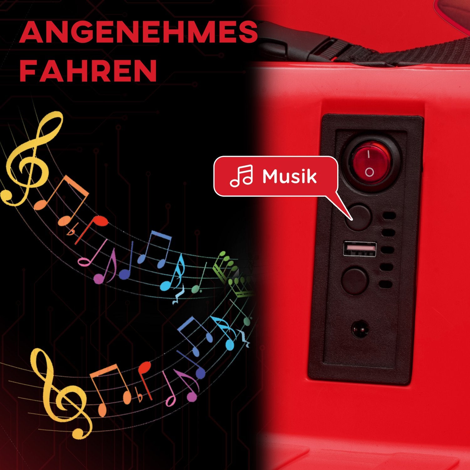 12V barnbil med fjärrkontroll, lampor och 360° spinn