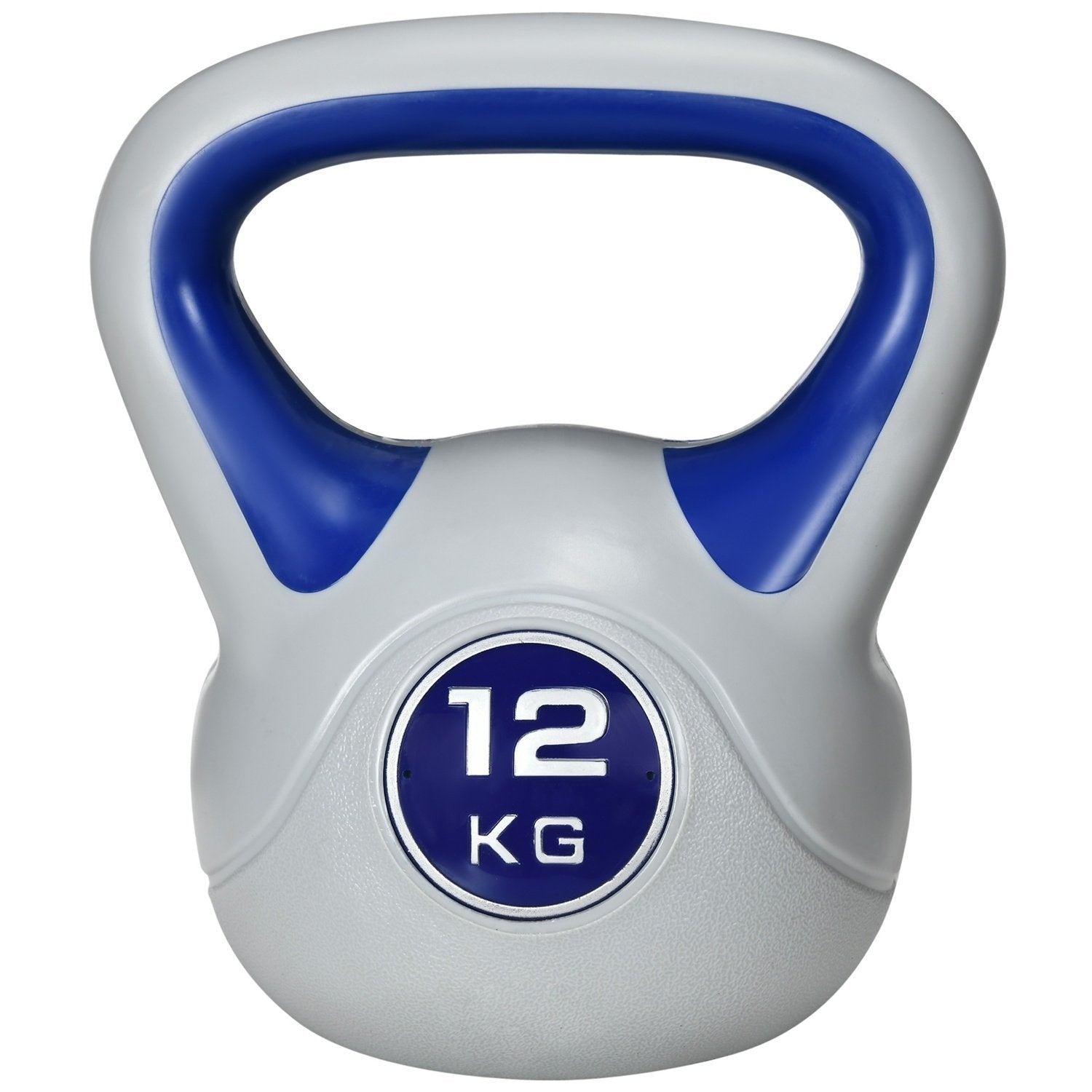 Kettlebell 12 Kg Gulvvennlig Kettlebell For Styrketrening Og Fitness, Blå