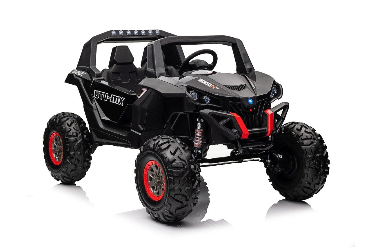 2000N Buggy UTV: 4x75W motorer, 2x12V batteri, LED-lys