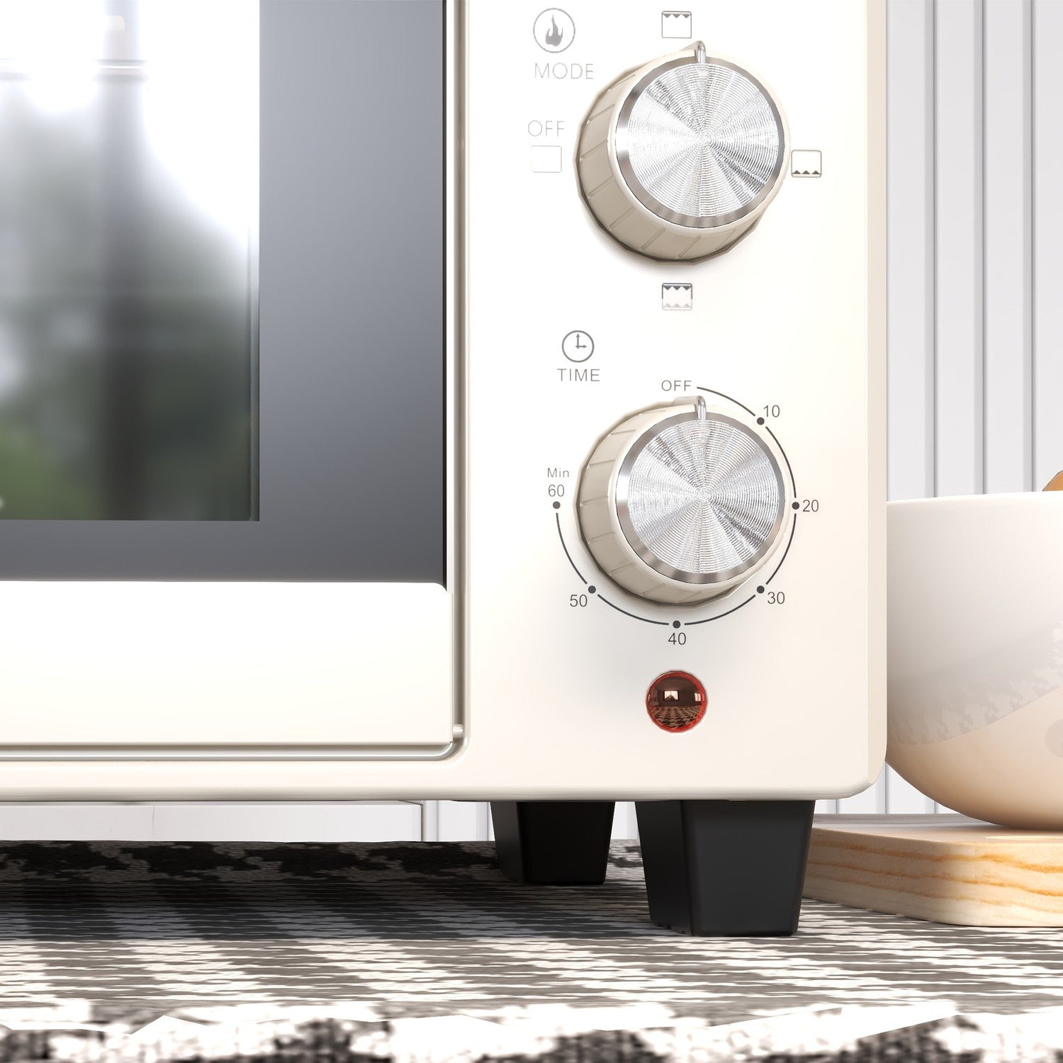 21L miniugn, 1400W med timer, inkluderar bricka och ställ