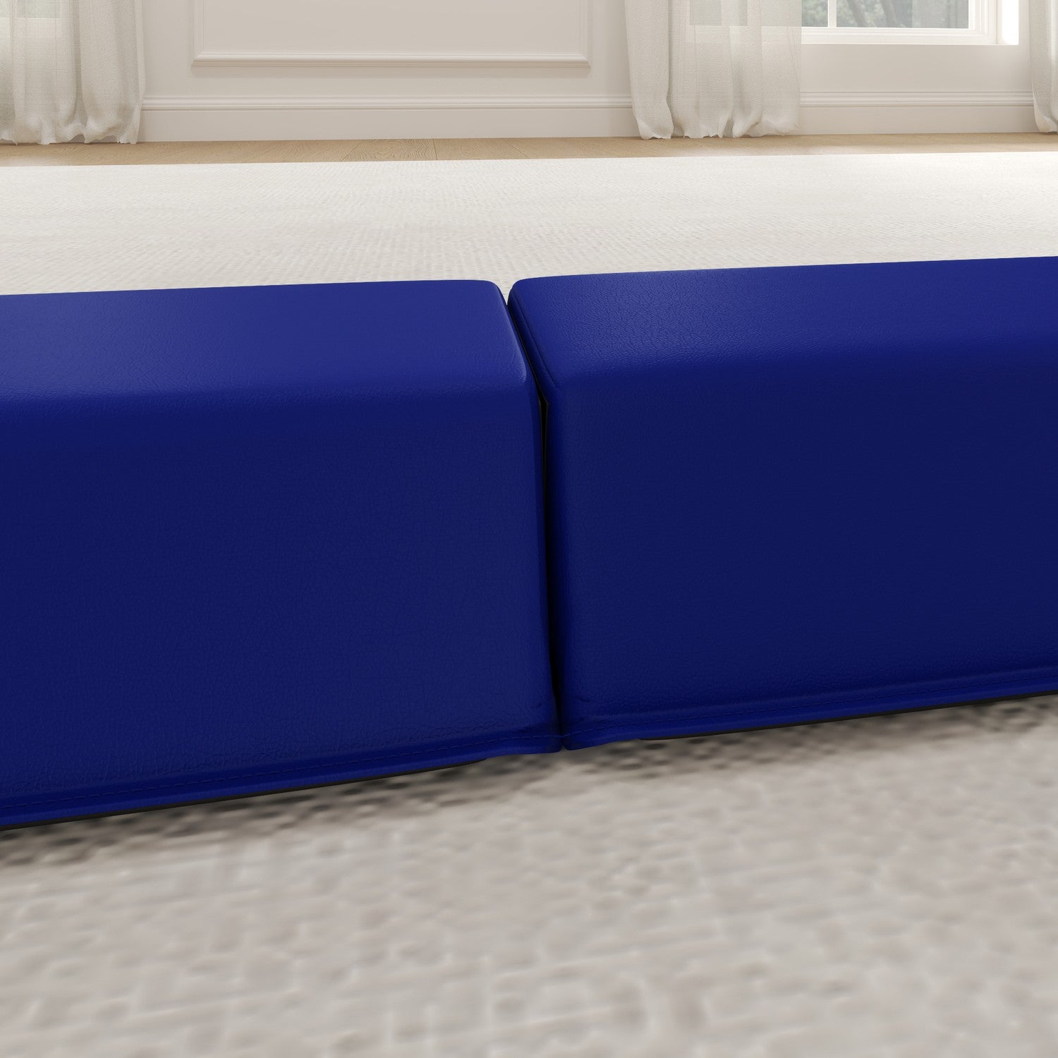 236 cm halkfri vikbar balansbalk för barn, inomhus/utomhus