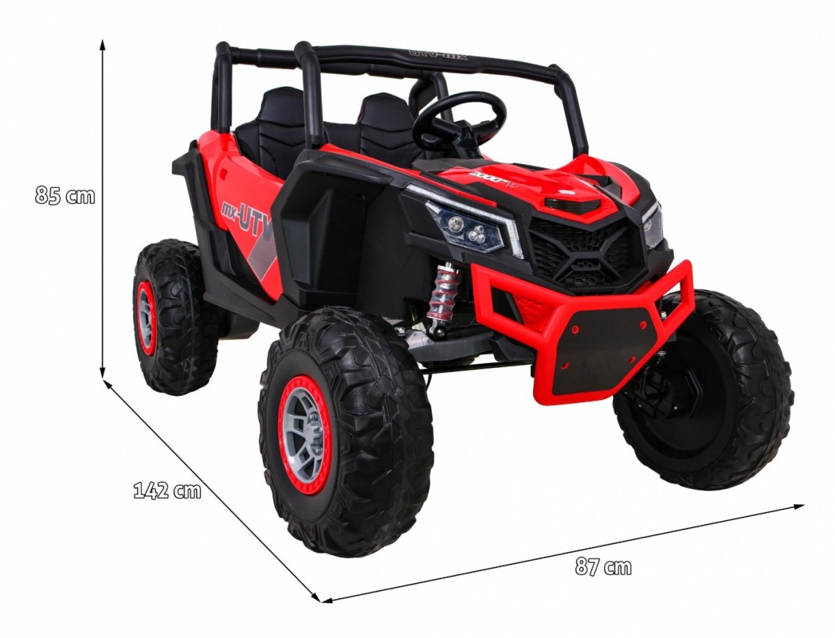 24V Kids UTV Buggy med fjernkontroll, LED-lys, MP3 og mer