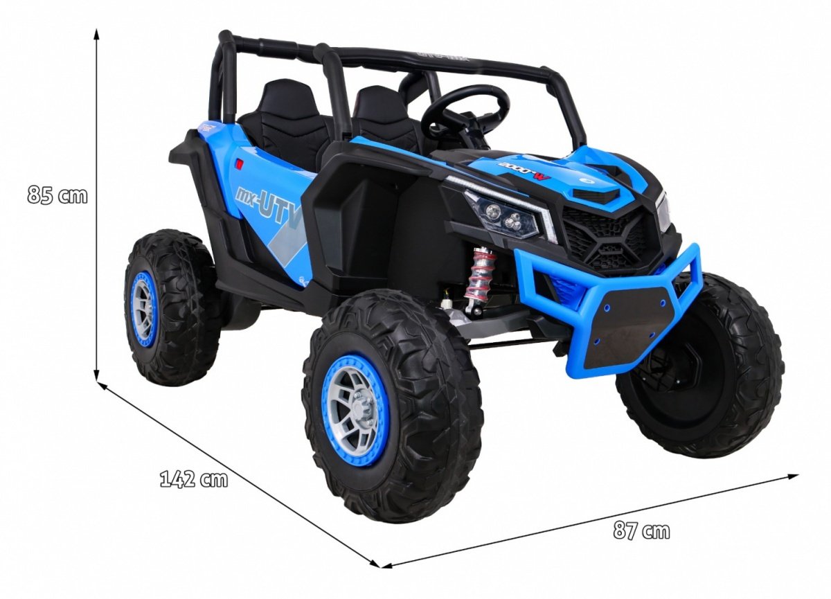 24V Kids UTV Buggy med fjernkontroll, LED-lys, MP3 og mer