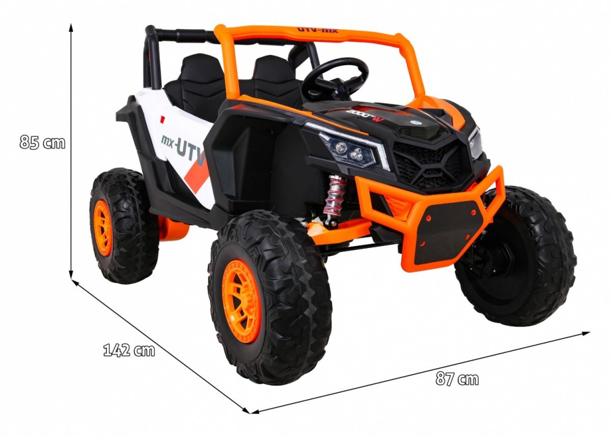 24V Kids UTV Buggy med fjernkontroll, LED-lys, MP3 og mer