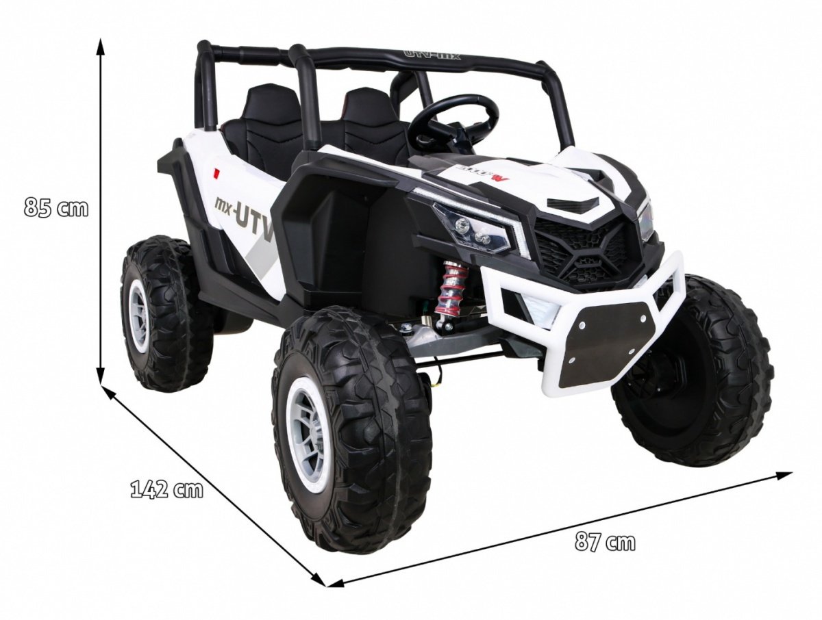 24V Kids UTV Buggy med fjernkontroll, LED-lys, MP3 og mer