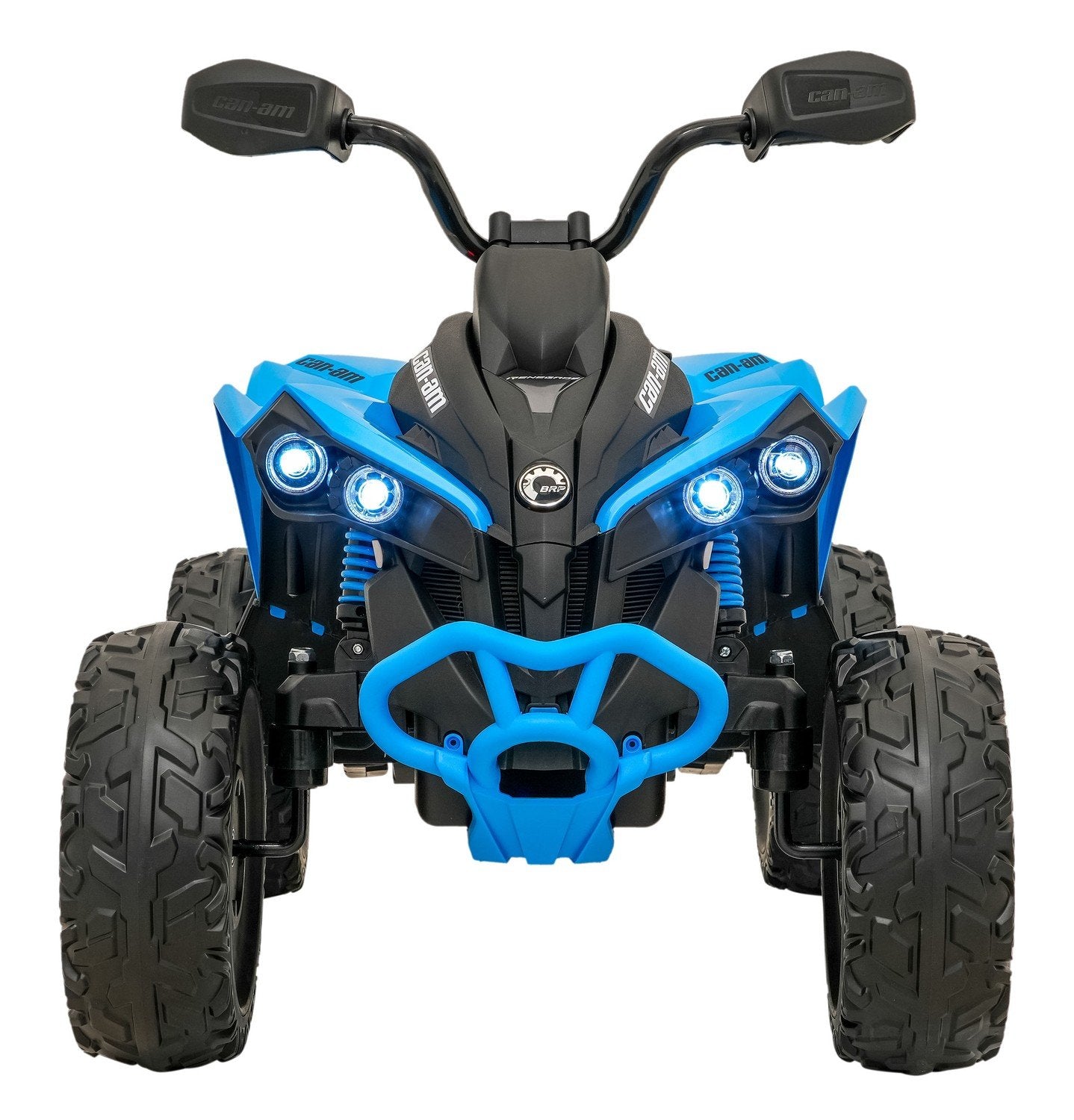 24V Quad ATV med LED-lys, Bluetooth og skinnsete