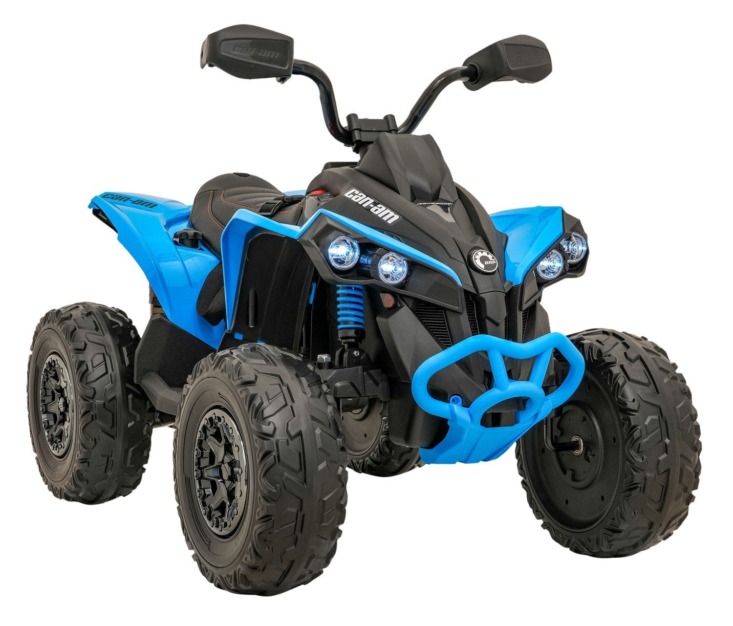 24V Quad ATV med LED-lys, Bluetooth og skinnsete