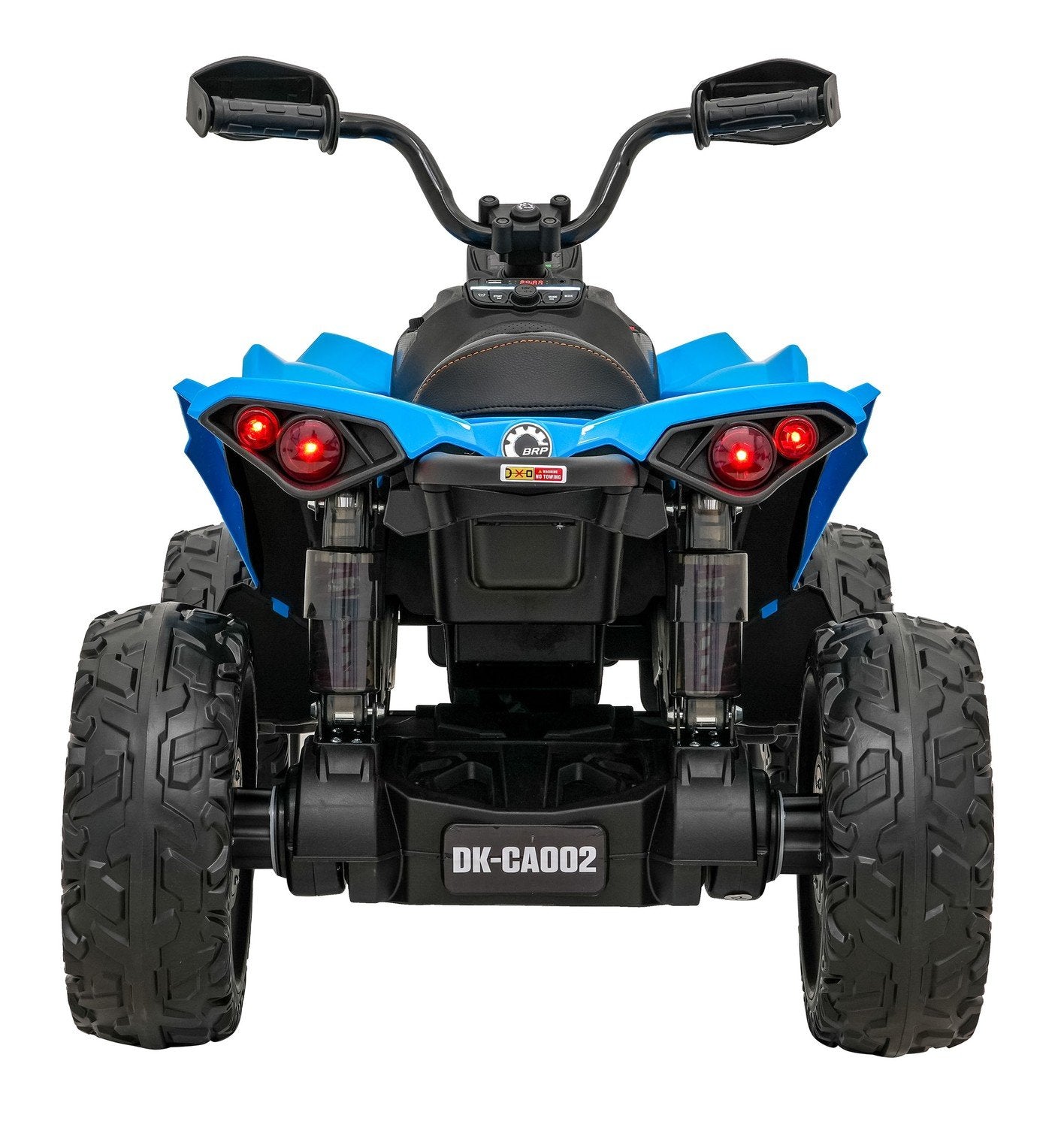 24V Quad ATV med LED-lys, Bluetooth og skinnsete