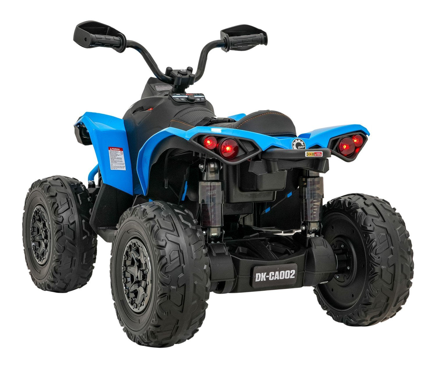 24V Quad ATV med LED-lys, Bluetooth og skinnsete