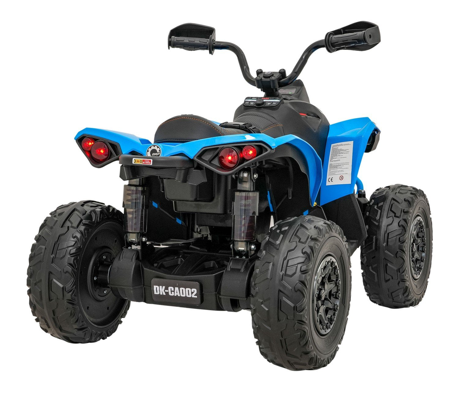 24V Quad ATV med LED-lys, Bluetooth og skinnsete