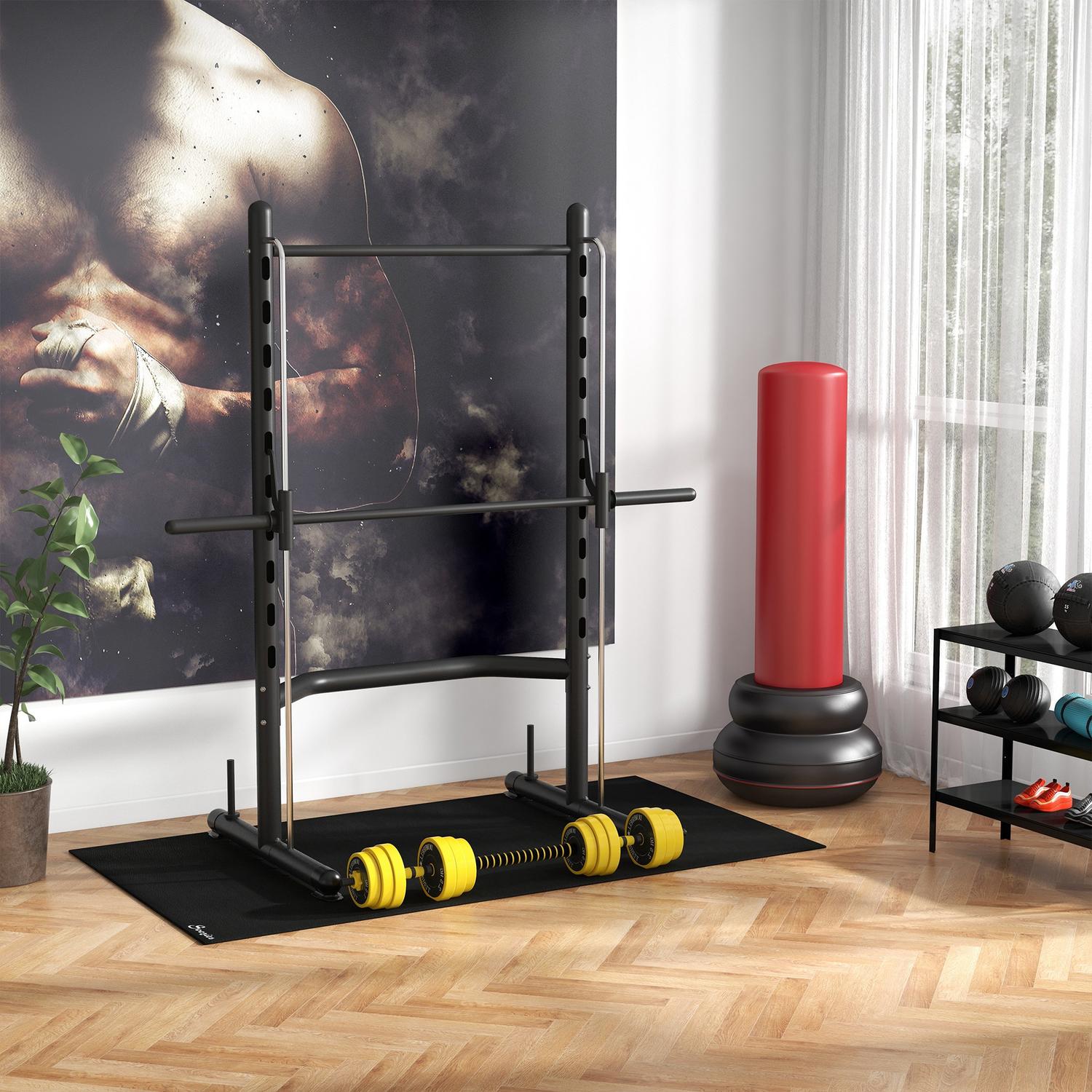 Justerbart 25 kg hantelset med 12 plattor för fitness