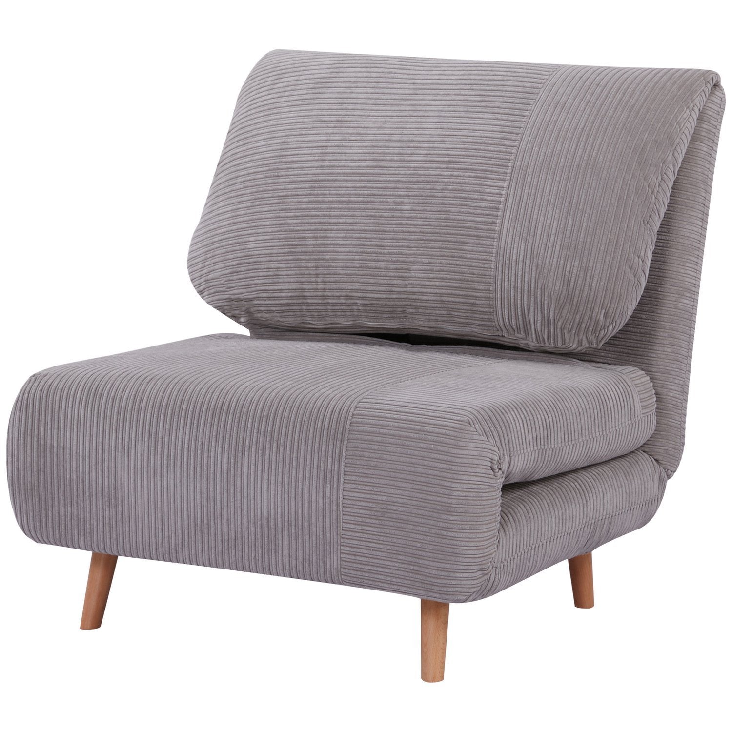 2-i-1 sovesofa, stolseng, justerbar sammenleggbar madrass, gjesteseng, sammenleggbar seng, ledning Se etter soverom og stue, polyester lys grå