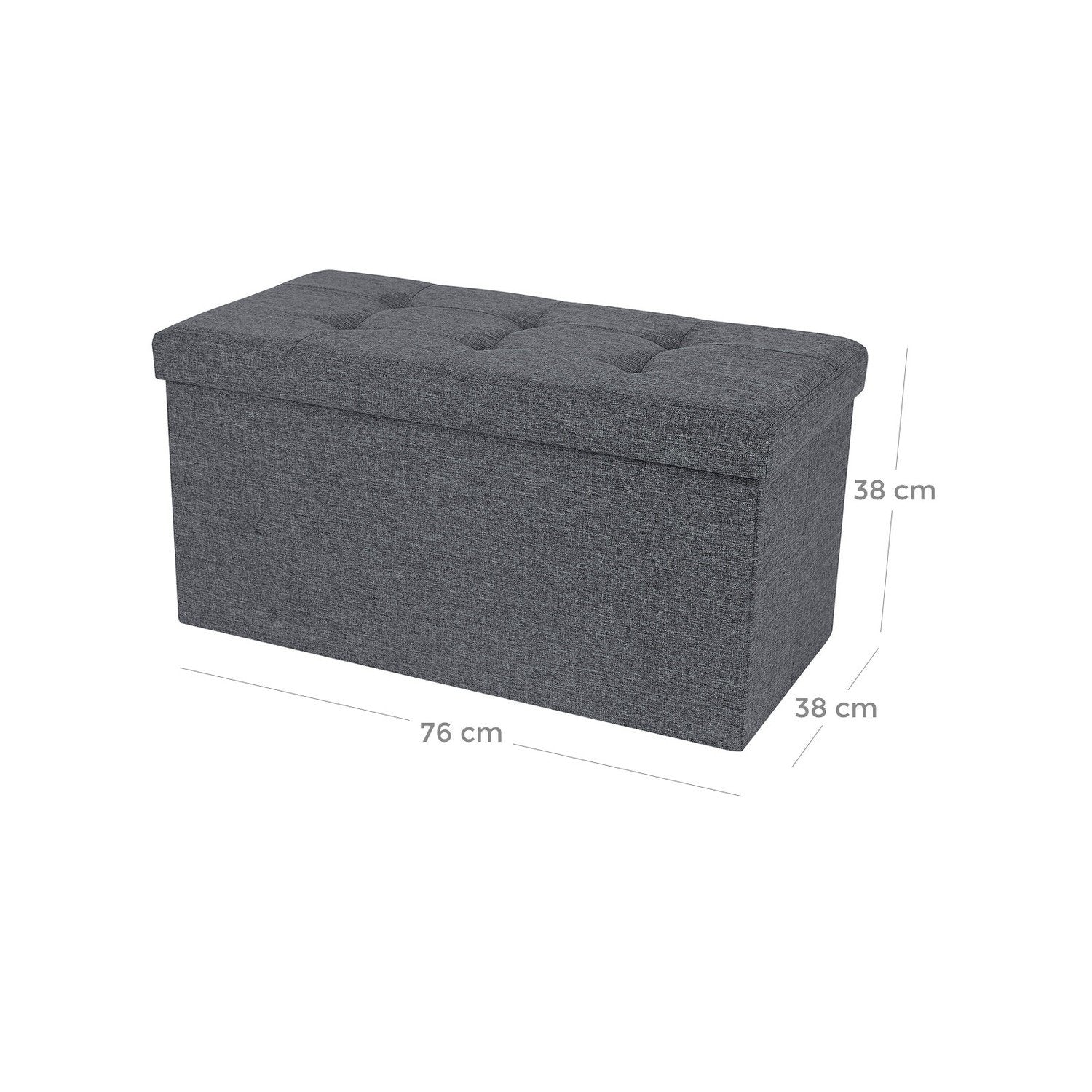 300 kg last SGS Certified Storage Ottoman med MDF-ram