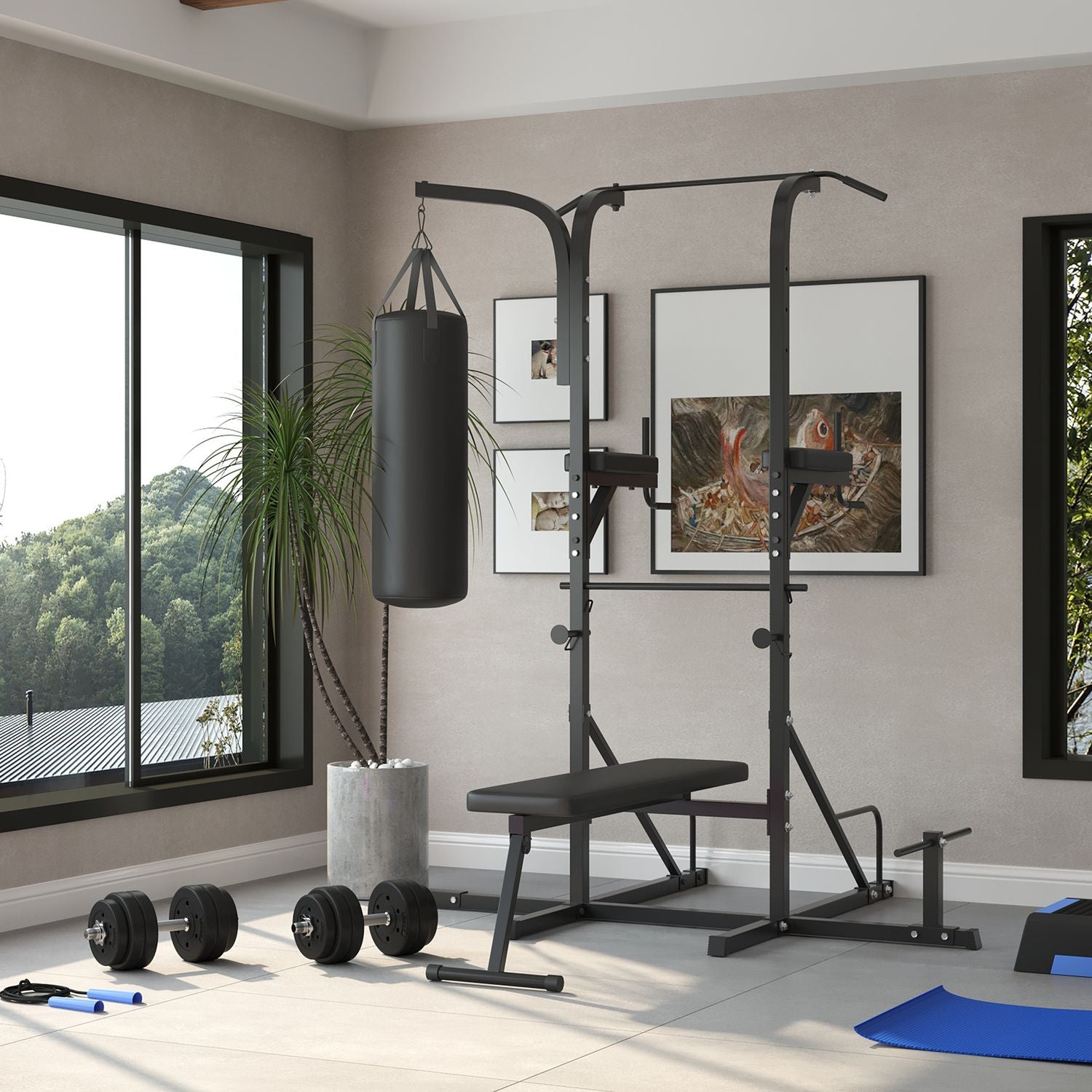 30 kg hantelset i stål, styrketräning för hem och gym