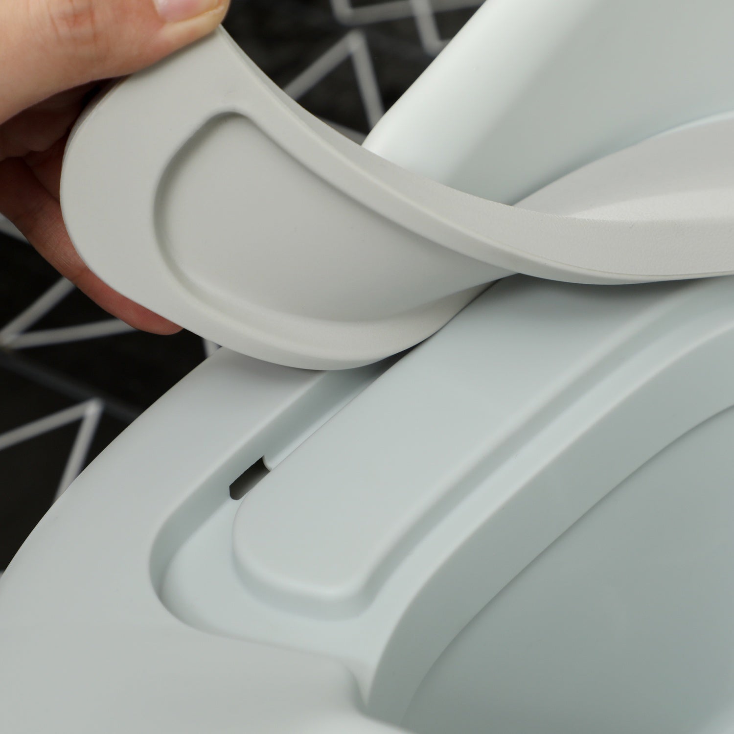 3-i-1 potta för barn, avtagbar, grå, 6-72 månader