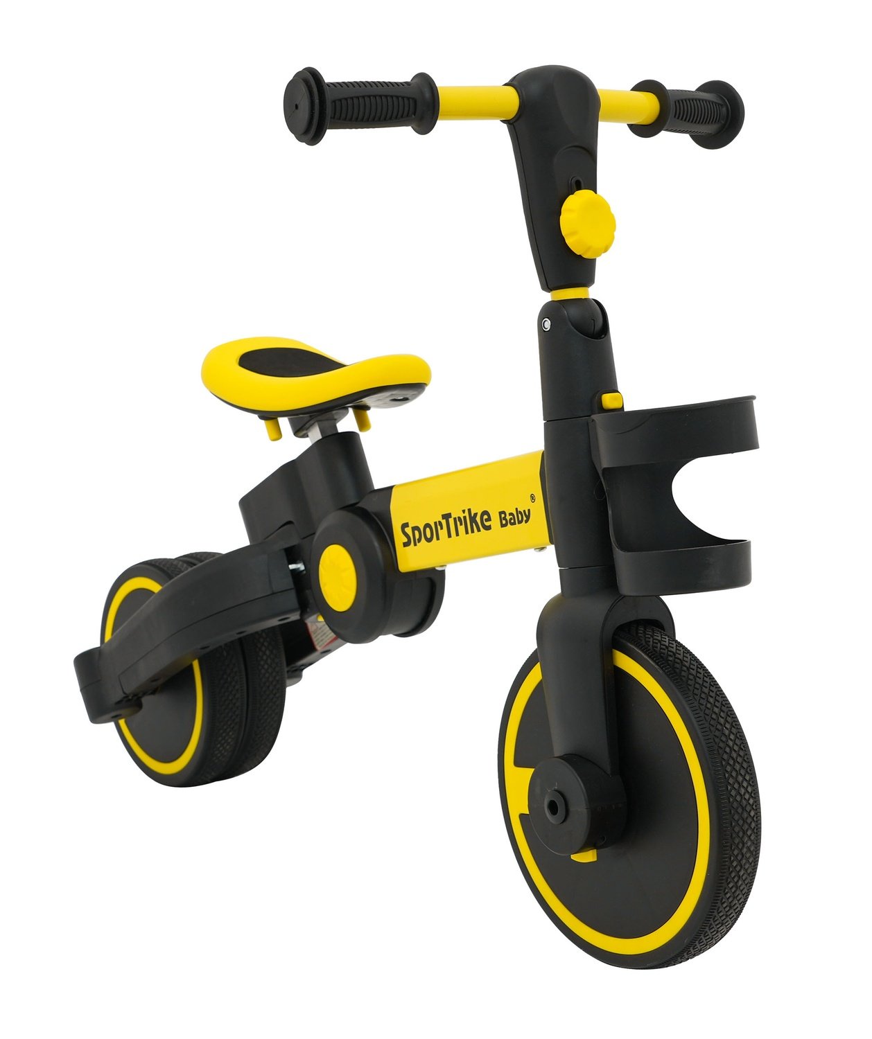 3in1 Sportrike med justerbar pusher &amp; drikkeholder