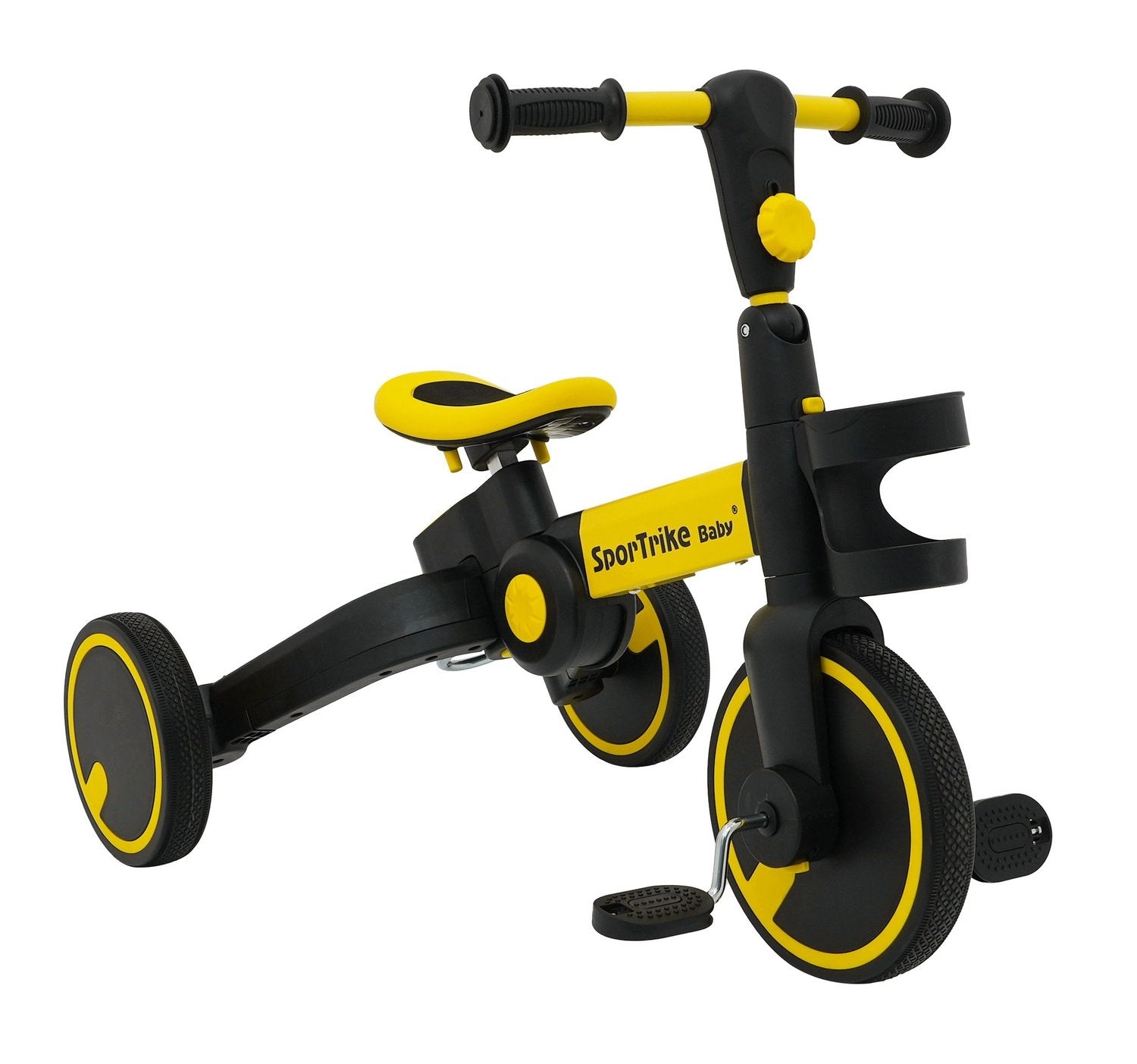 3in1 Sportrike med justerbar pusher &amp; drikkeholder