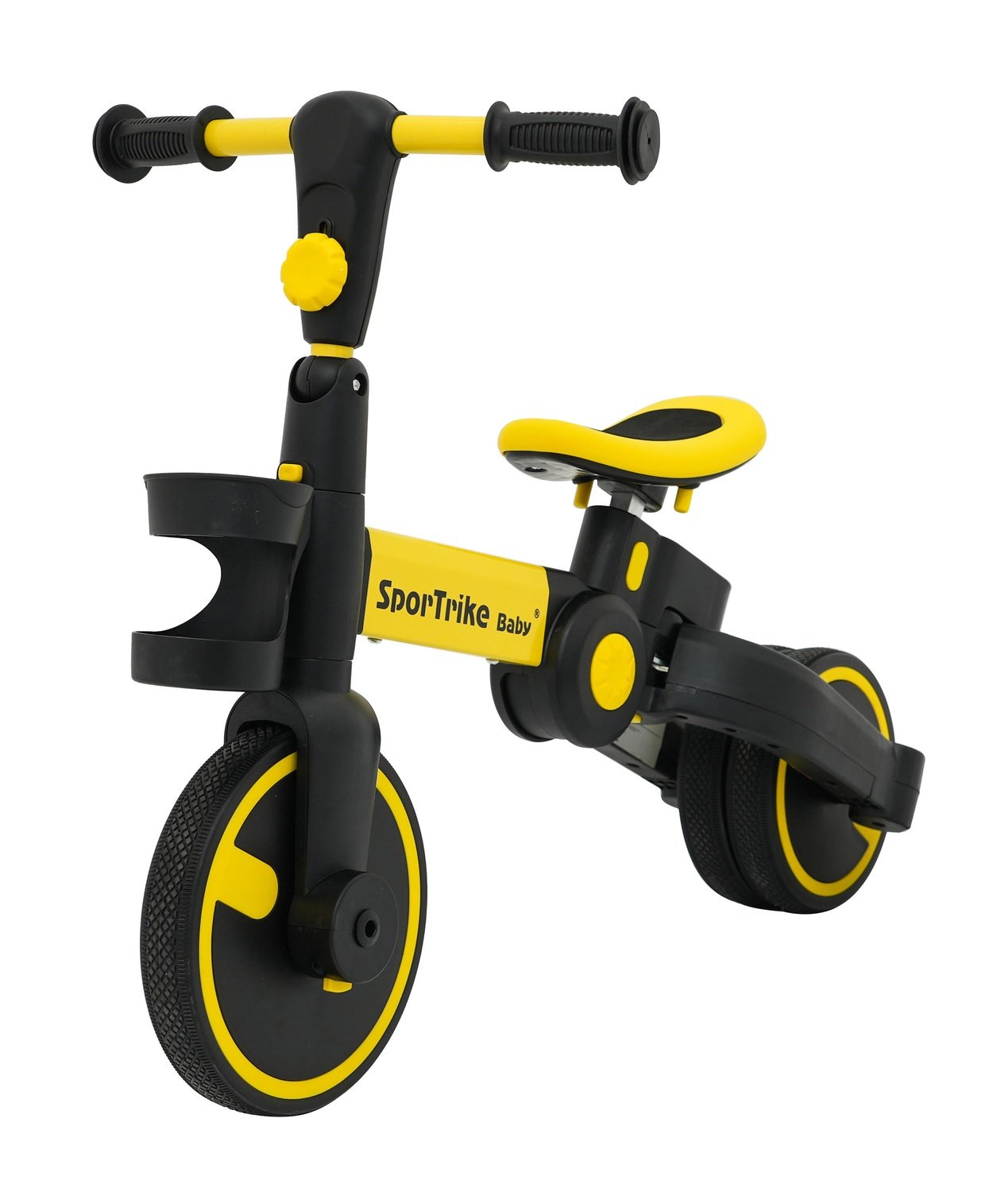 3in1 Sportrike med justerbar pusher &amp; drikkeholder