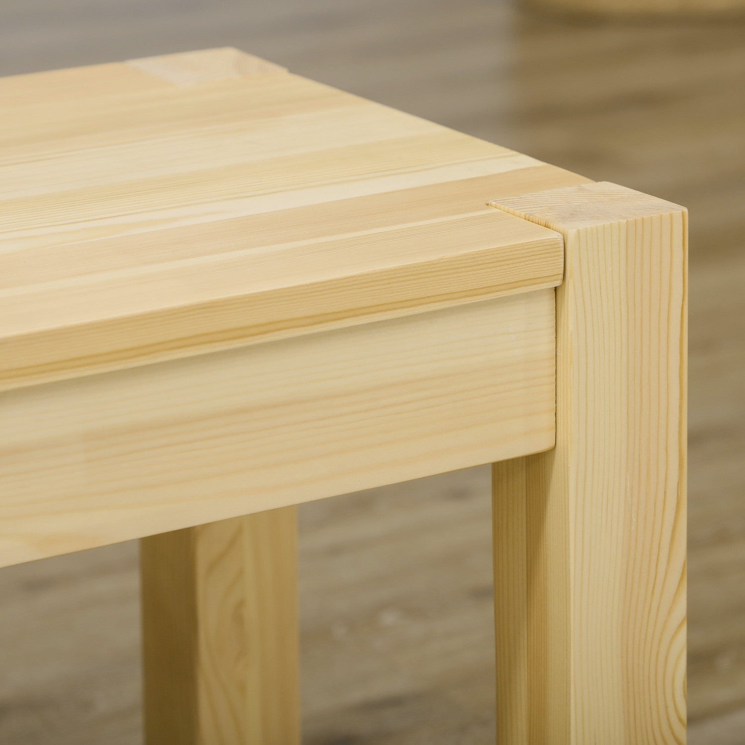 3-sits matsalsbänk i furu, rymmer 330 kg, 150 x 33 x 45 cm