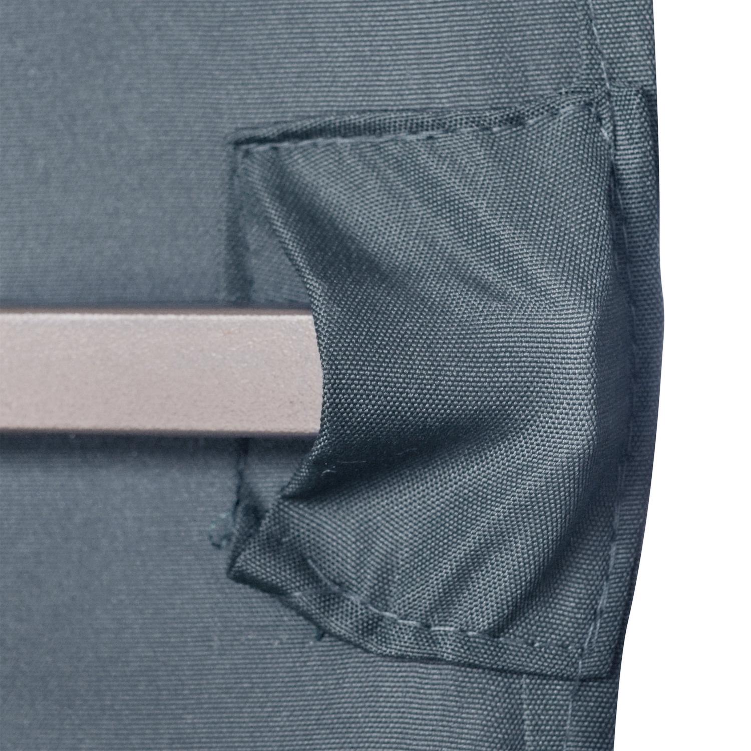 3x3M Mörkgrå Polyester Gazebo Ersättningstaktäcke