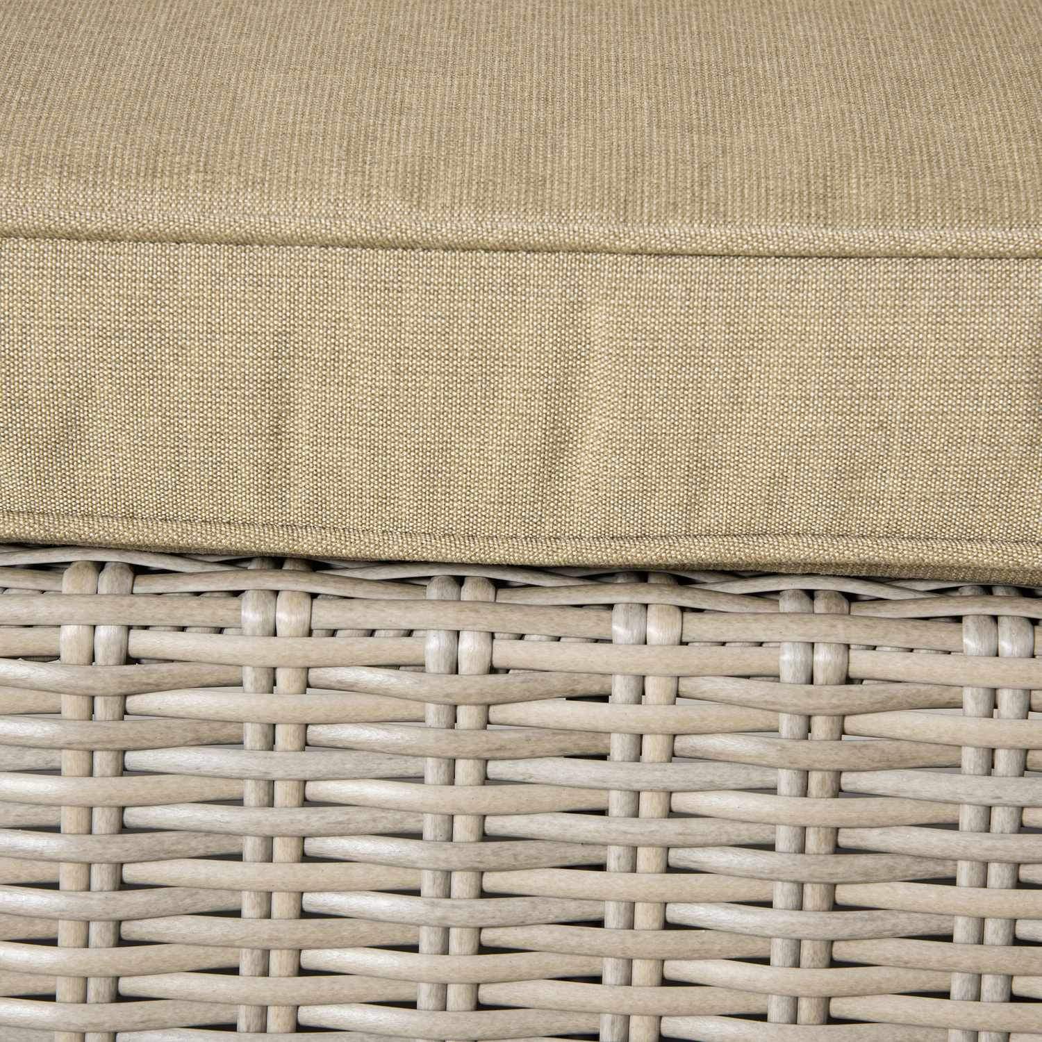 Hagemøbelsett i polyrattan 4 personer Loungemøbler Salongbord Setepute Khaki + Beige