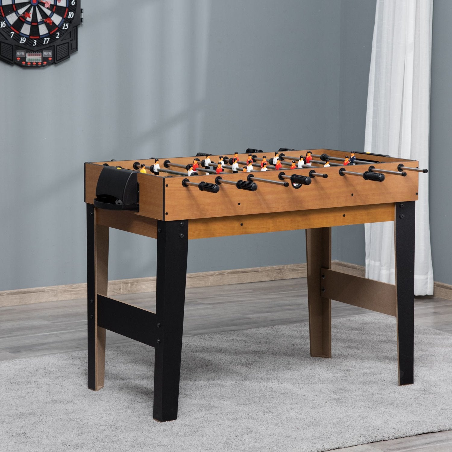 4-i-1 spelbord: Bordtennis, Fotboll, Biljard, Hockey, 107 cm