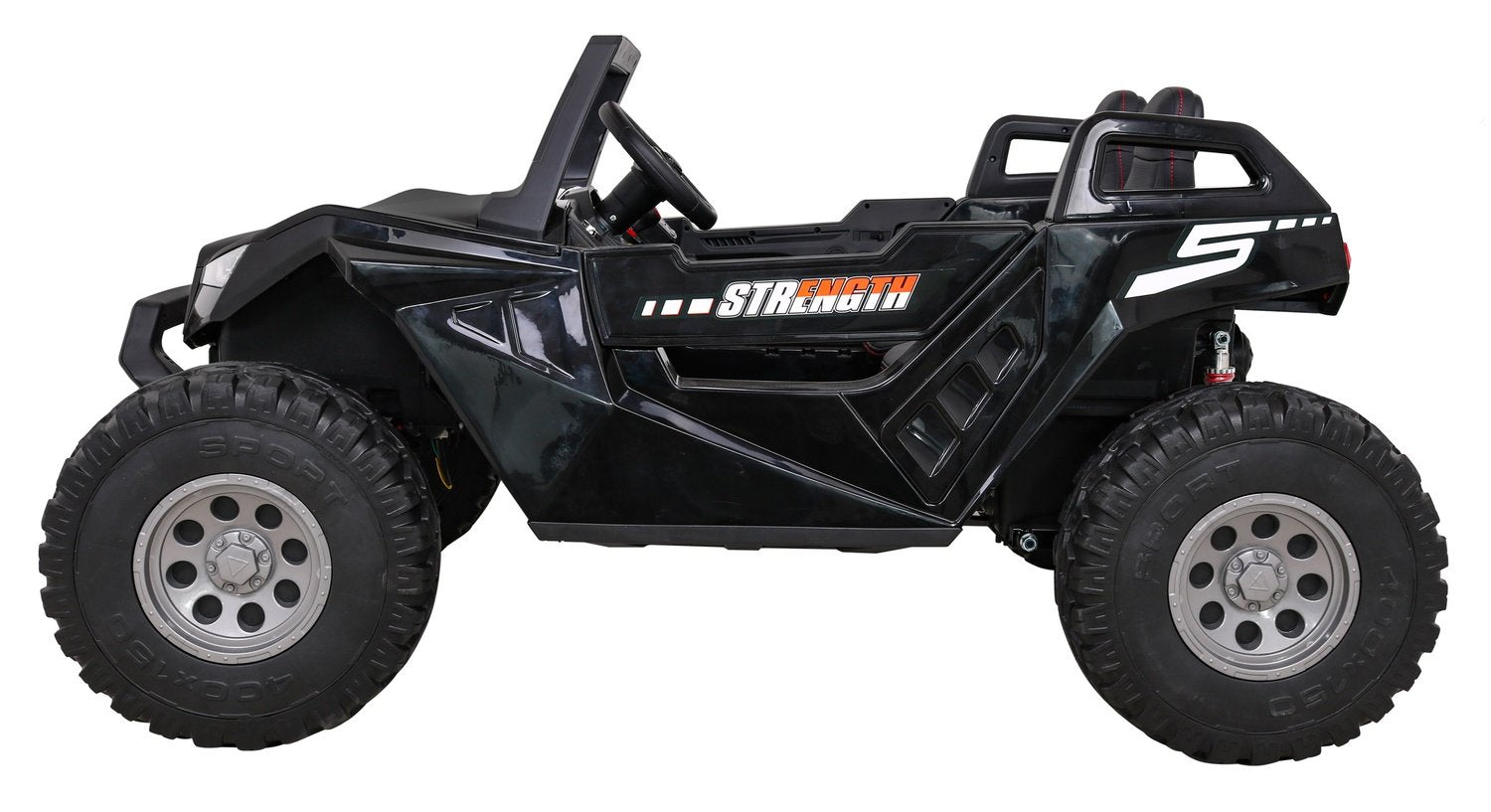 4x4 Buggy Clash: 12V, fjernkontroll, LED, MP3, skinnsete