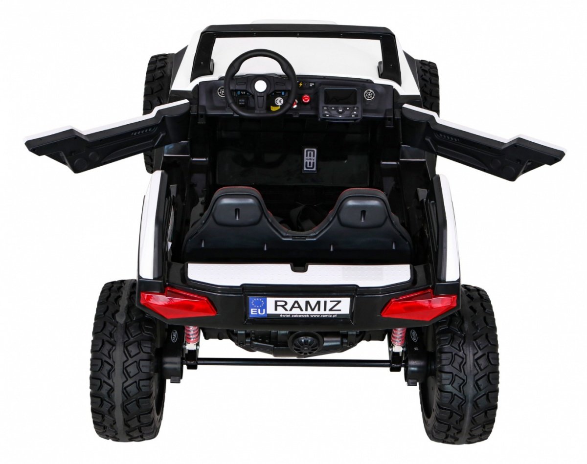 4x4 Buggy Clash: 12V, fjernkontroll, LED, MP3, skinnsete